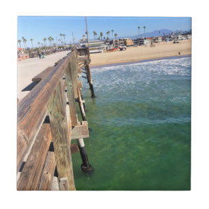 View from the Pier, Newport Beach, California Tile