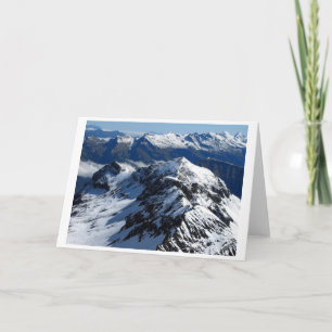 View from the Schilthorn mountain Holiday Card