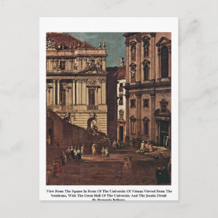 View From The Square In Front Of The University Postcard
