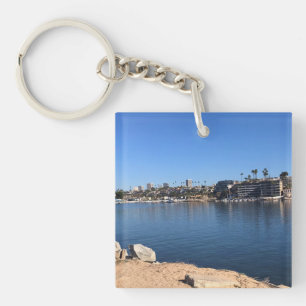 View from the Wedge, Newport Beach, California Key Ring