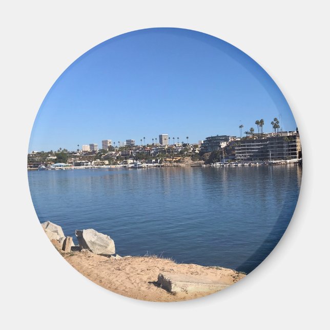 View from the Wedge, Newport Beach, California Magnet (Front)