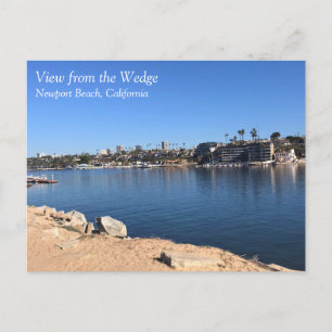 View from the Wedge, Newport Beach, California Postcard