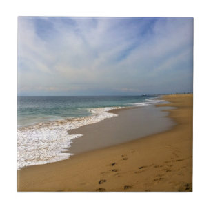 View from the Wedge, Newport Beach, California Tile