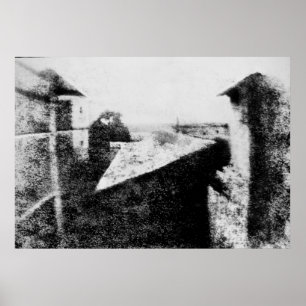 View from the Window at Le Gras 1826 Poster