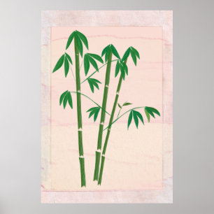View From the Window Bamboo Plant Poster