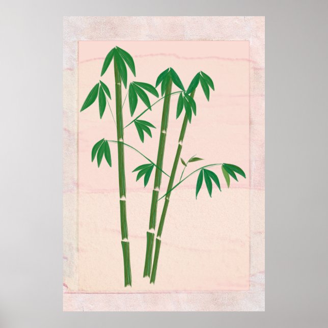 View From the Window Bamboo Plant Poster (Front)