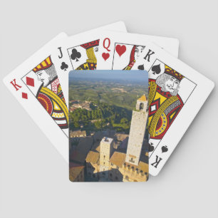 View From Tower, San Gimignano, Siena, Tuscany Playing Cards
