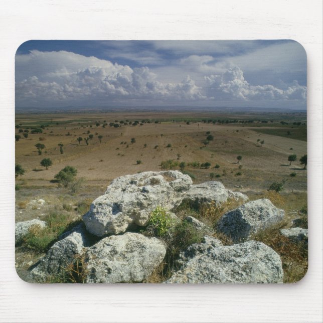 View from Troy of the surrounding landscape Mouse Mat (Front)