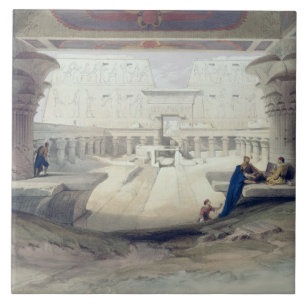 View from under the Portico of Temple of Edfou, Up Tile