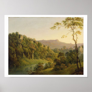 View in Matlock Dale, Looking Towards Black Rock E Poster