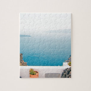 View in Santorini island Jigsaw Puzzle