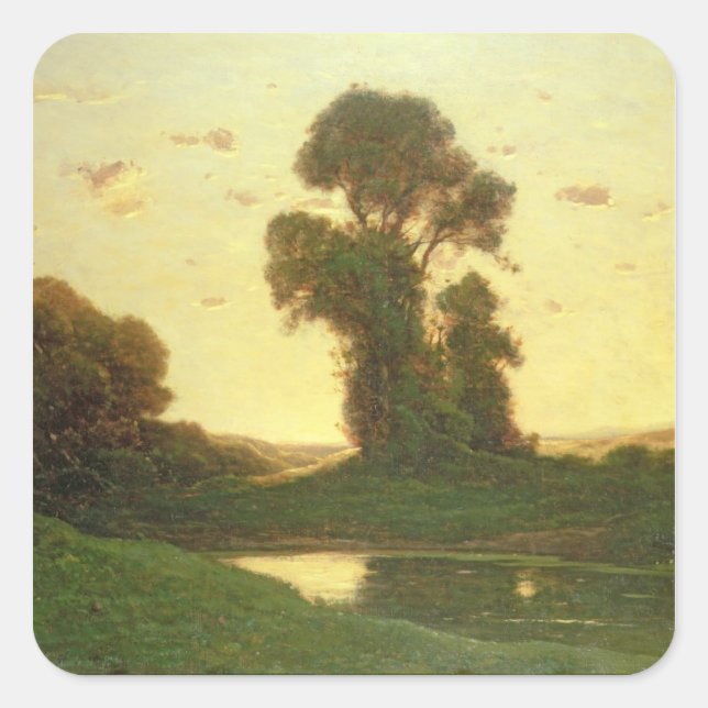 View in the Campagna Square Sticker (Front)