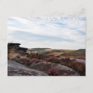 View in the Peak District, Derbyshire Postcard