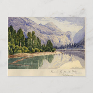 View in Yo-Semite Valley California Postcard