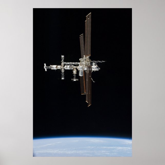 View International Space Station from Atlantis Poster (Front)