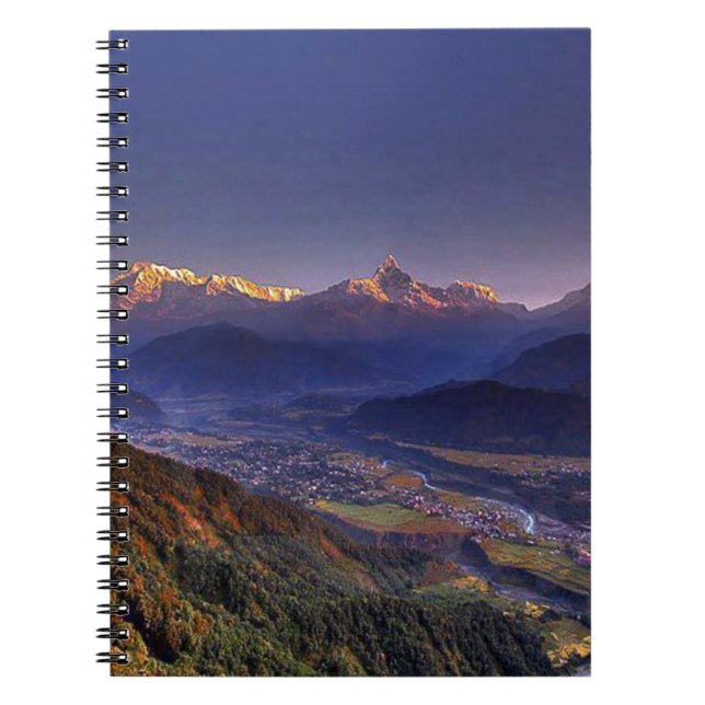 View Landscape  : HIMALAYA POKHARA NEPAL Notebook (Front)