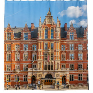 View London Royal College of Music at sunset from  Shower Curtain