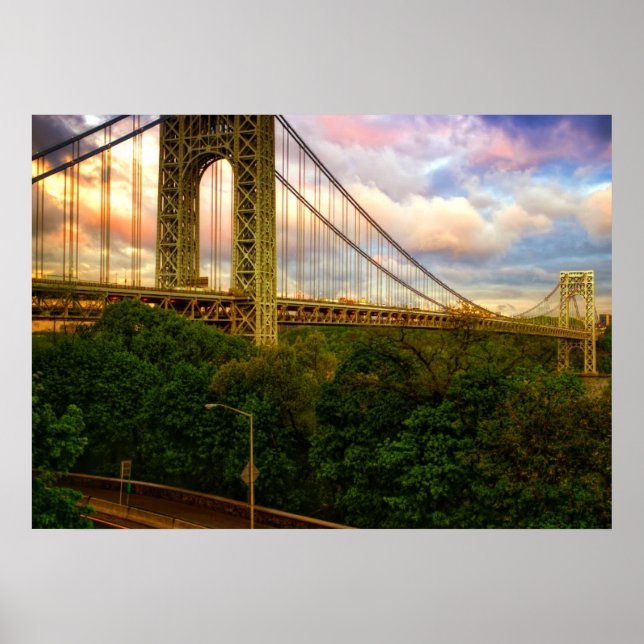 View looking South - West from Manhattan Poster (Front)