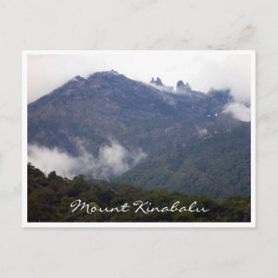 view mount kinabalu postcard