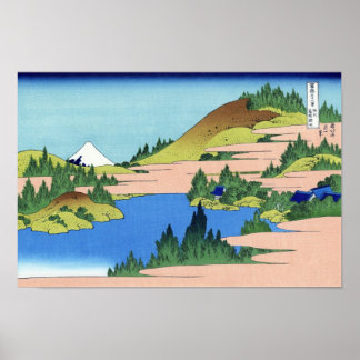 View Mt.Fuji from Hakone, Hokusai Poster