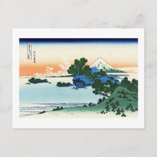 View Mt.Fuji from Shichirigahama, Hokusai Postcard