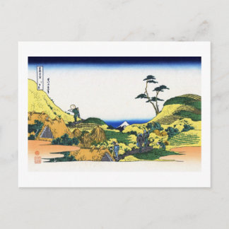 View Mt.Fuji from Shimomeguro, Hokusai Postcard
