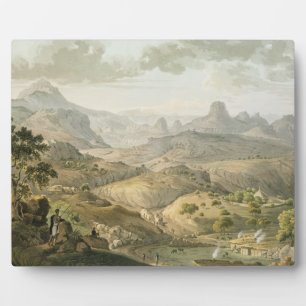 View near the Village of Asceriah, in Abyssinia, e Plaque