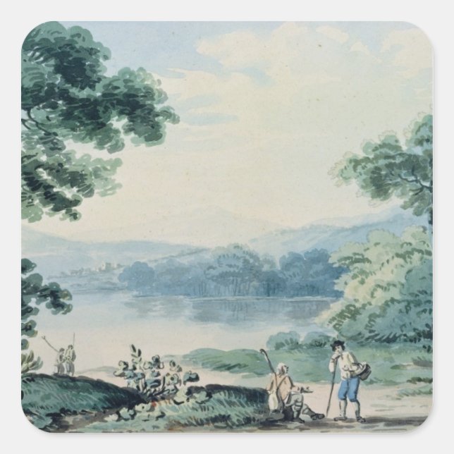 View near Virginia, County Cavan Square Sticker (Front)