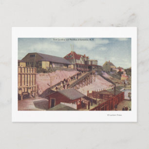 View of a Boat Landing and Pavillion Postcard