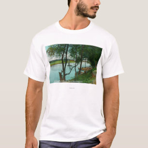 View of a Boat Landing on the Russian River T-Shirt