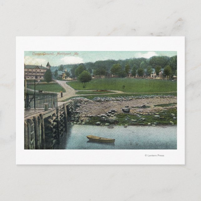 View of a Camp Ground Postcard (Front)