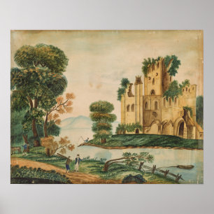 View of a castle poster