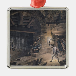 View of a cell in the Bastille Metal Tree Decoration