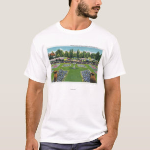 View of a Chautauqua Lake Estate Gardens T-Shirt