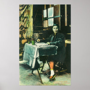 View of a Chinese Fortune Teller Poster