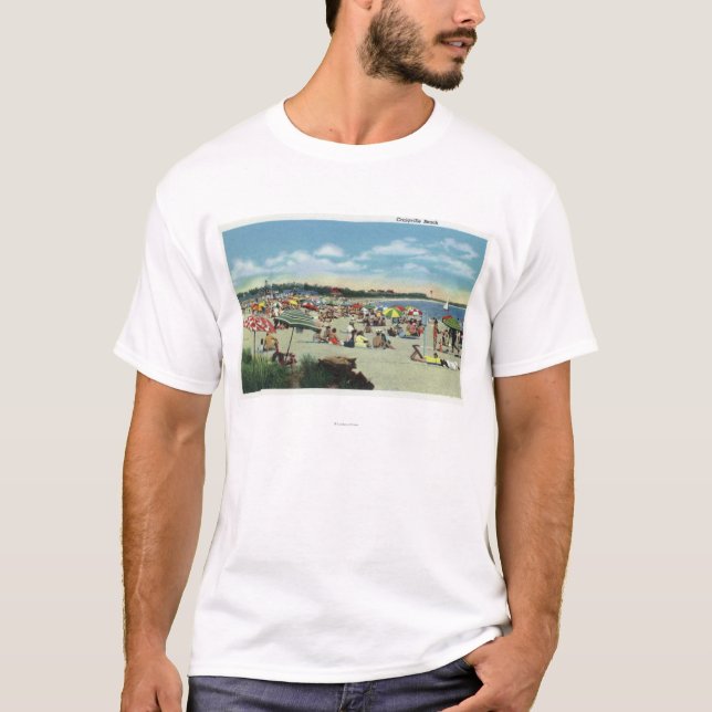 View of a Crowded Craigville Beach T-Shirt (Front)