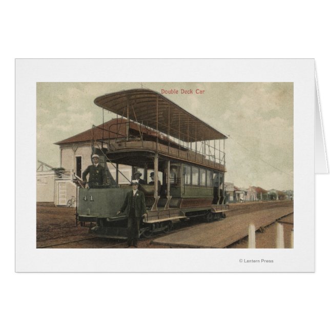 View of a Double Decker Cable Car (Front Horizontal)