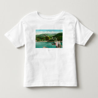 View of a Family on Lake DockInverness, CA Toddler T-Shirt