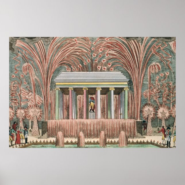 View of a firework display poster (Front)