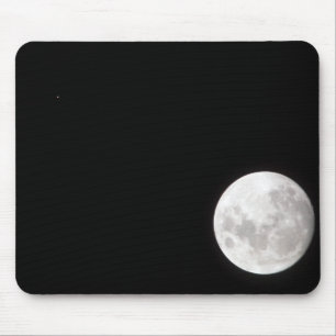 View of a full Moon, also shows Mars Mouse Mat
