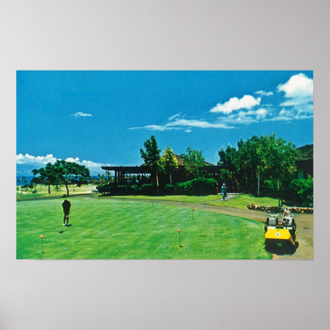 View of a Green at the Royal Kaanapali Golf Poster (Front)