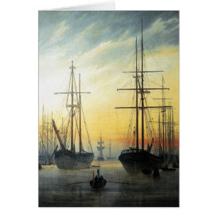 View of a Harbour - Caspar David Friedrich