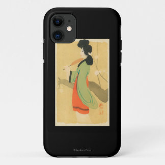 View of a Japanese Woman in ParisParis, France iPhone 11 Case