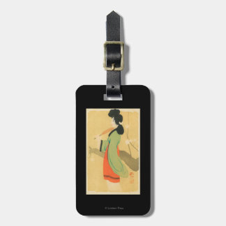 View of a Japanese Woman in ParisParis, France Luggage Tag