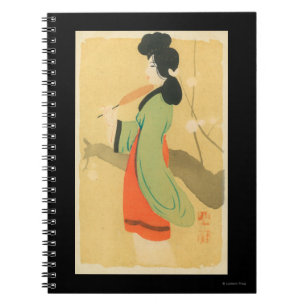 View of a Japanese Woman in ParisParis, France Notebook