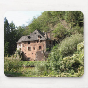 View of a manor house (photo) mouse mat