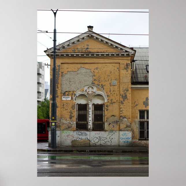 View Of A Neglected Old Building Poster (Front)