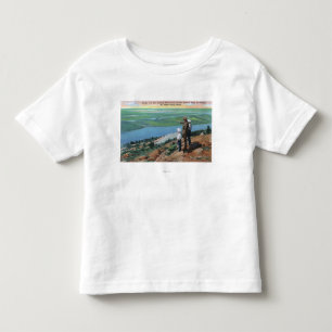 View of a Park Ranger and Boys Looking West Toddler T-Shirt