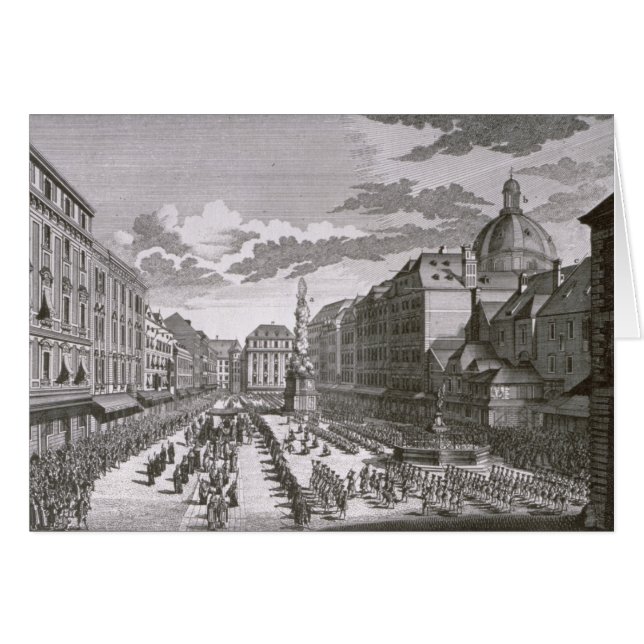 View of a procession in the Graben (Front Horizontal)