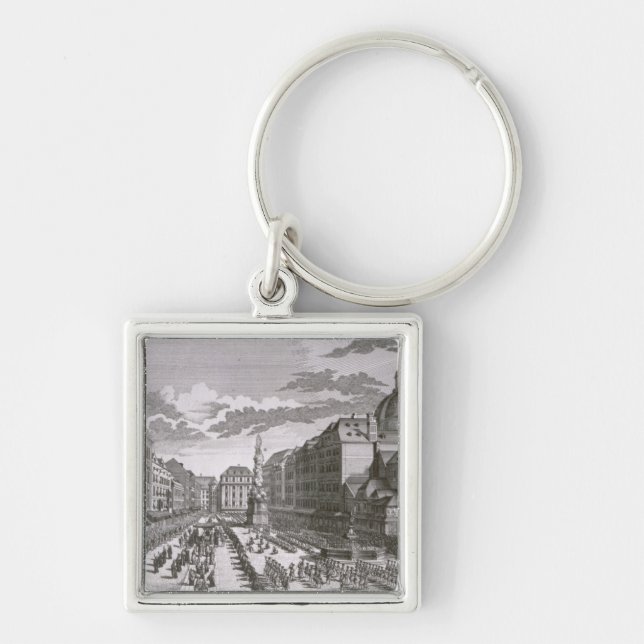 View of a procession in the Graben Key Ring (Front)